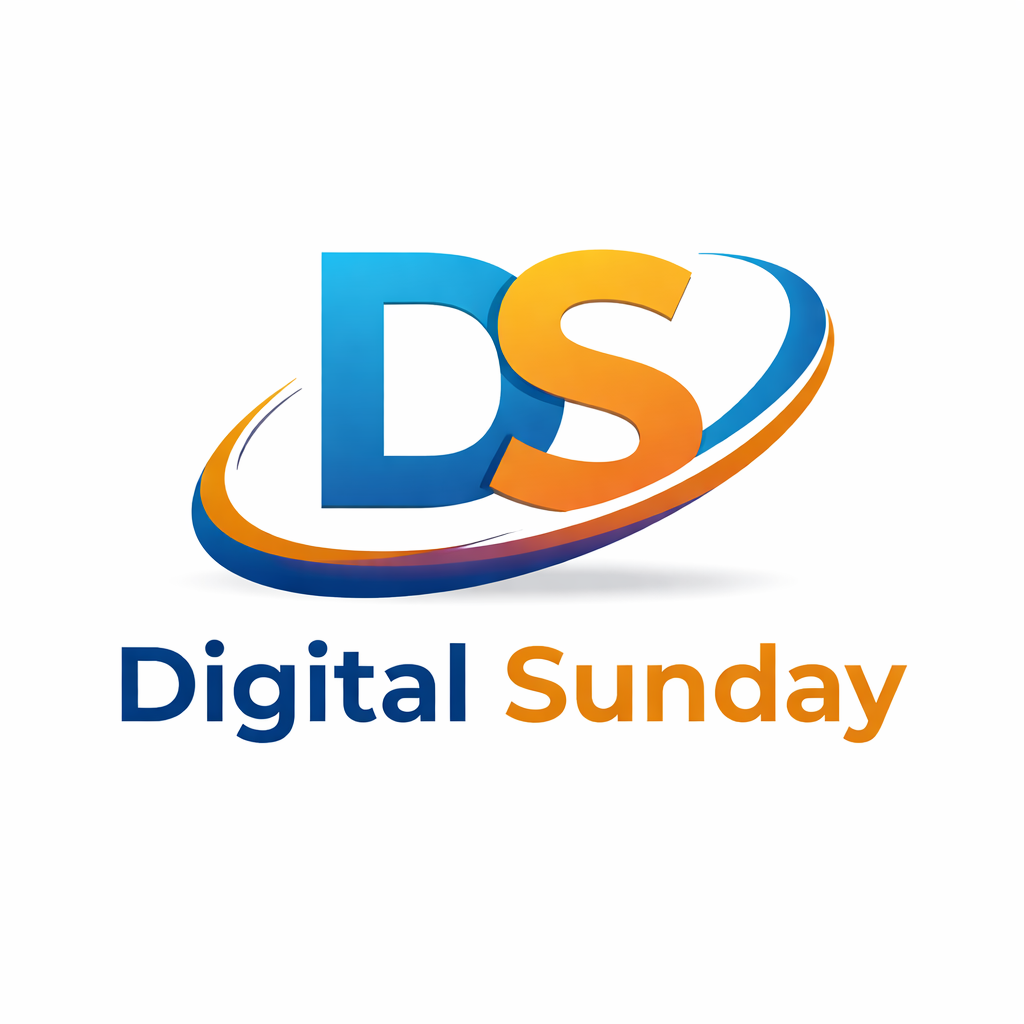 SIte icon of Digital Sunday, comprising of D and S in capital letters. D in blue and S in yellow.